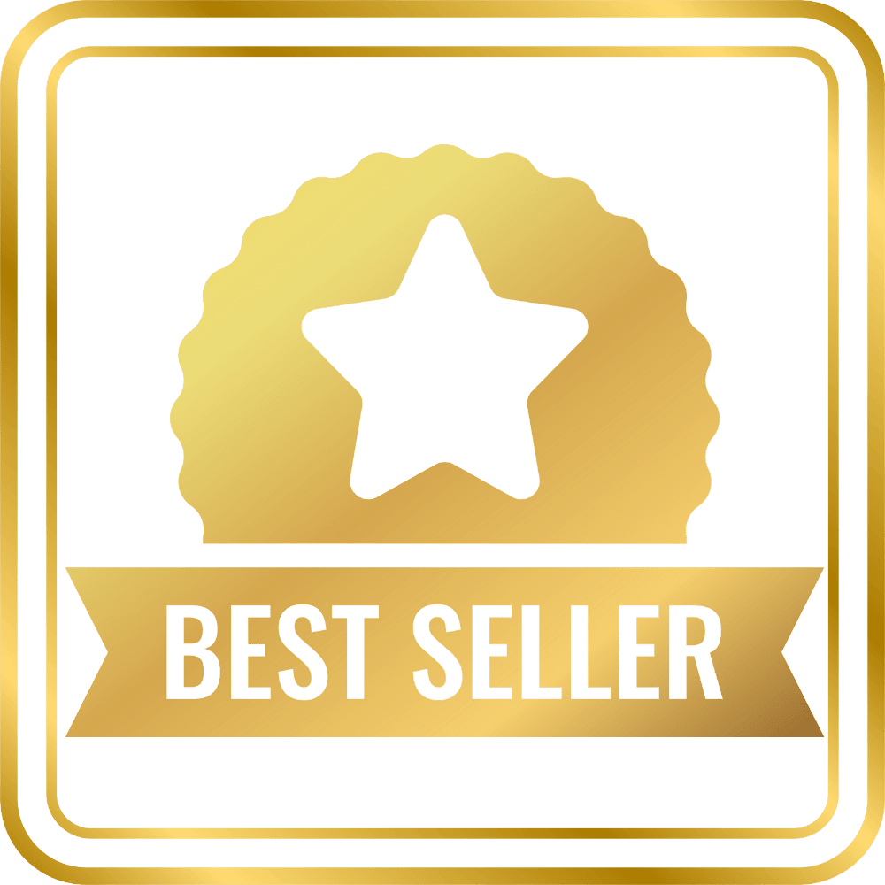 Gold Best Seller badge with star and ribbon, signaling Best Sellers Top Picks for Everyday Essentials.