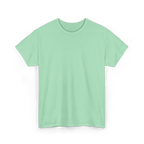 Mint green Mystery T-shirt: solid tee with one random in-house design included.
