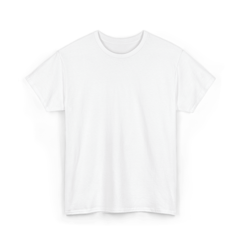Mystery T-Shirt: plain white premium cotton tee featuring a randomly selected in-house design as a surprise.