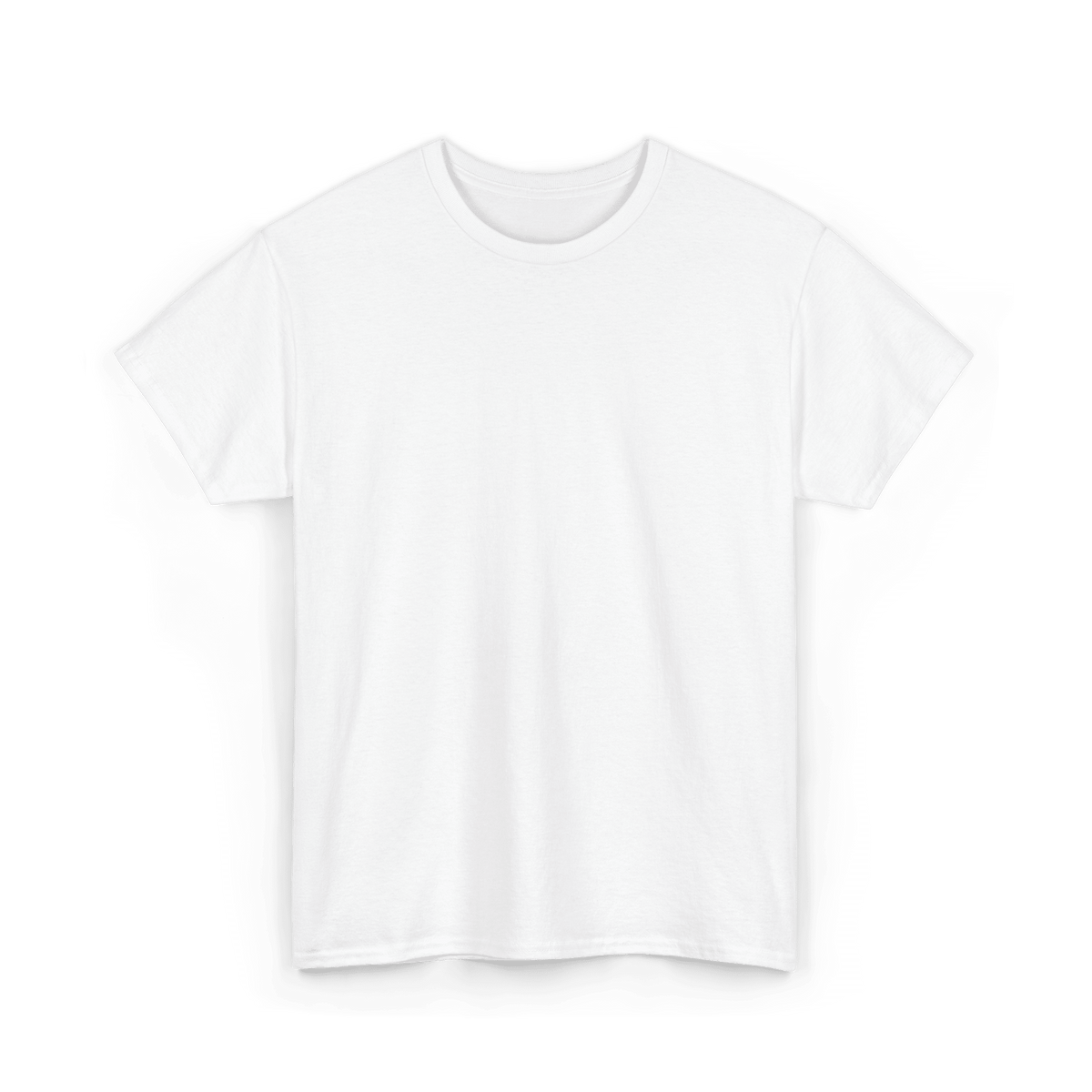 Mystery T-Shirt: plain white premium cotton tee featuring a randomly selected in-house design as a surprise.