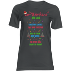 Funny Christmas coworker gift T-shirt with Co-Workers are like Christmas lights for office Secret Santa
