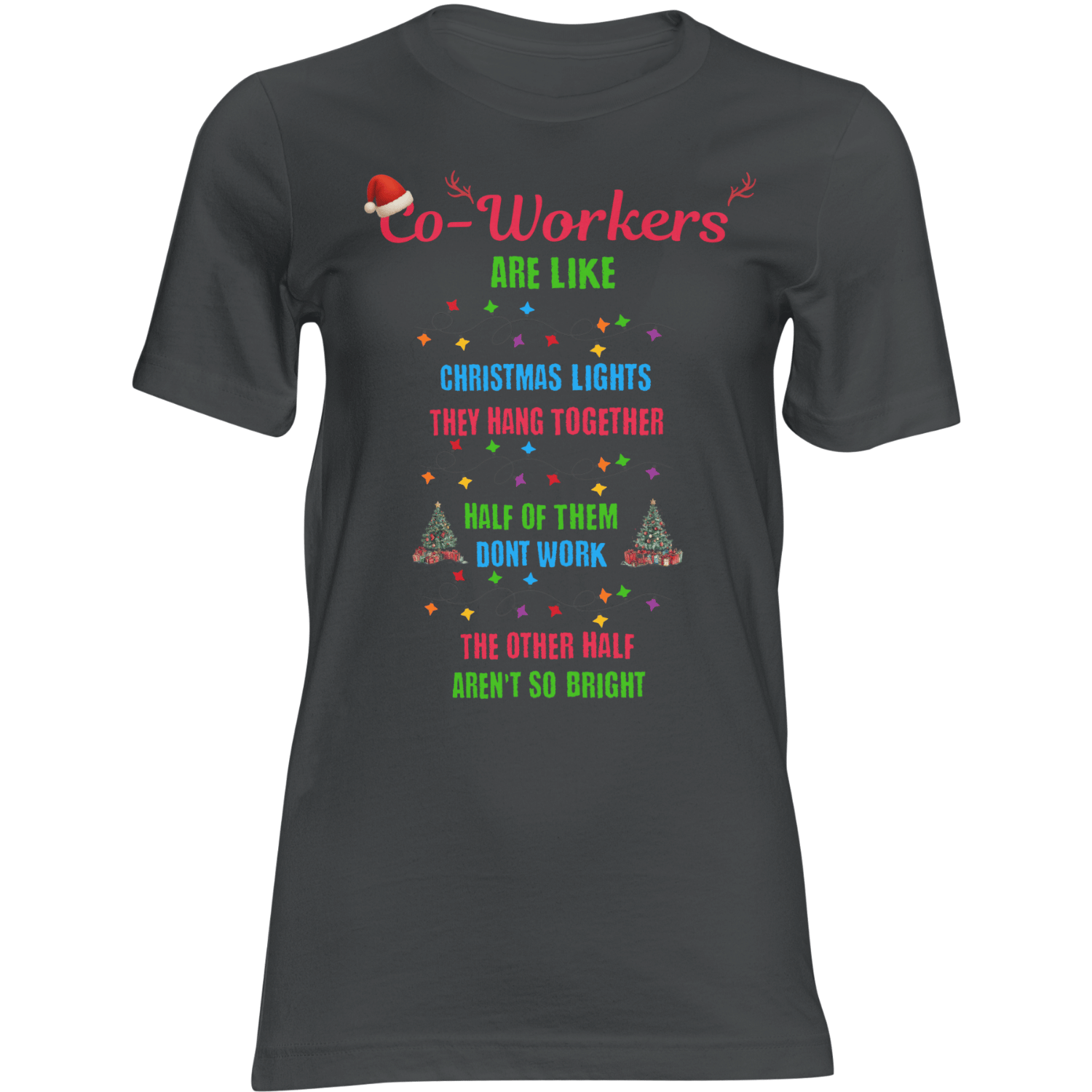 Funny Christmas T-Shirt For Coworker Gift Office Holiday Tee Perfect Secret Santa Idea