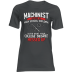 Black t-shirt with humorous text and graphic design on a transparent background