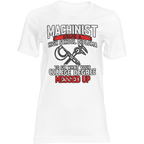 White t-shirt with text and graphic design on a green background