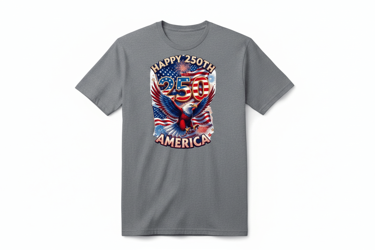 Vibrant America 250 Gildan 5000 T Shirt Outlaughs Mondays