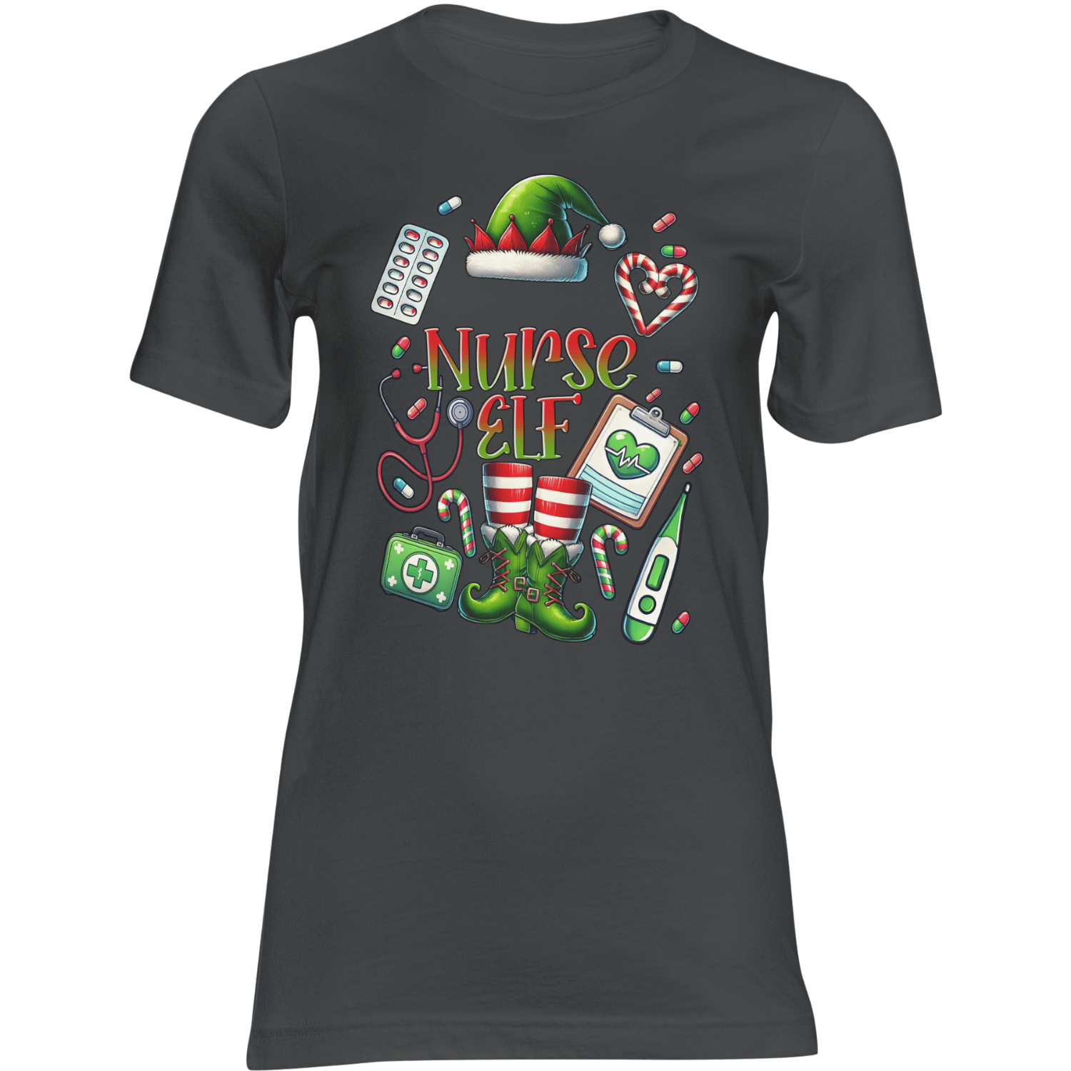 Nurse Christmas T Shirt Funny Holiday Medical Theme Tee For Nurses Perfect Gift Idea For Christmas Parties