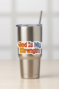 God Is My Strength Sticker For Mindful Eco Work Life Balance