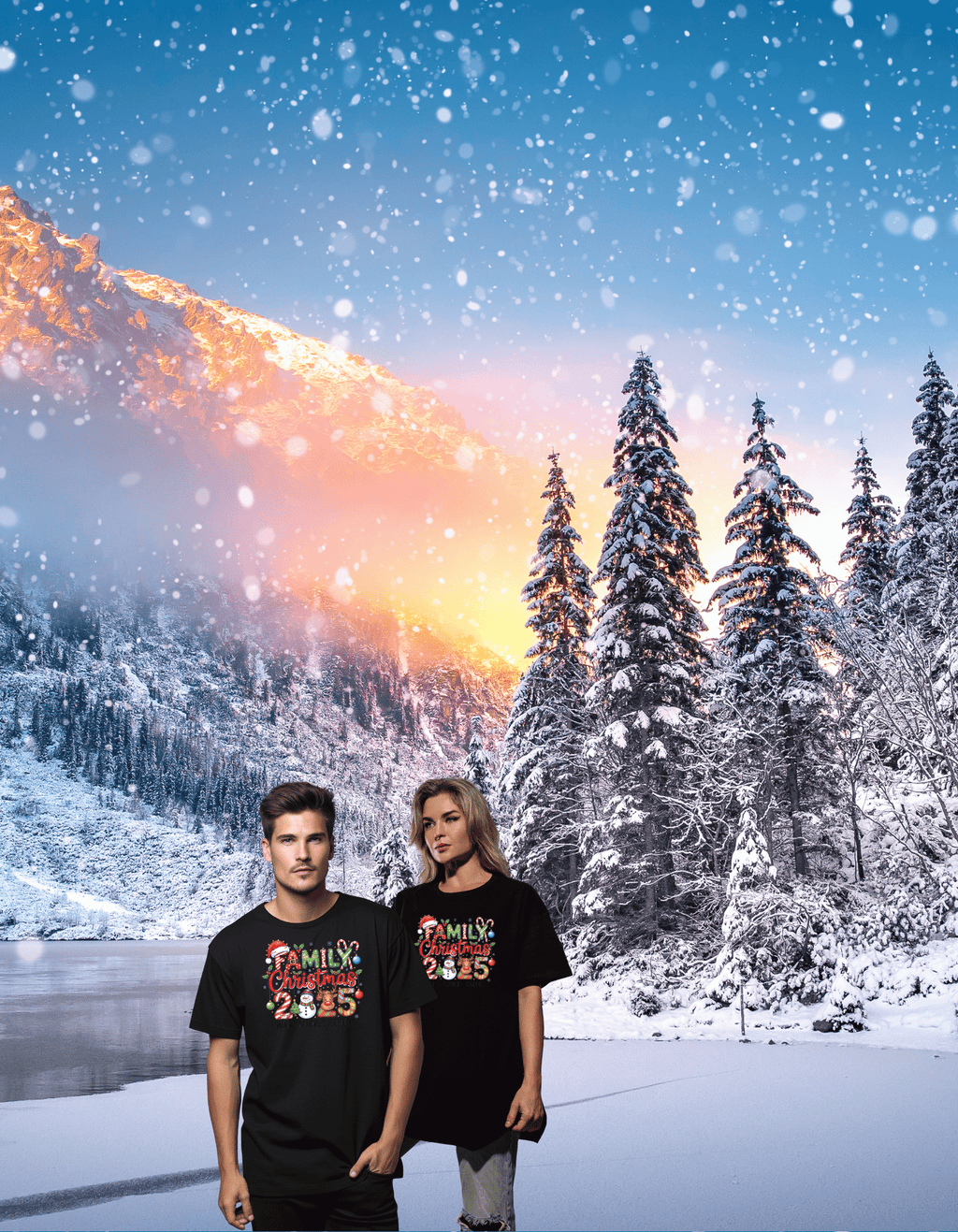 Family Christmas 2025 Pictures T Shirt For Families