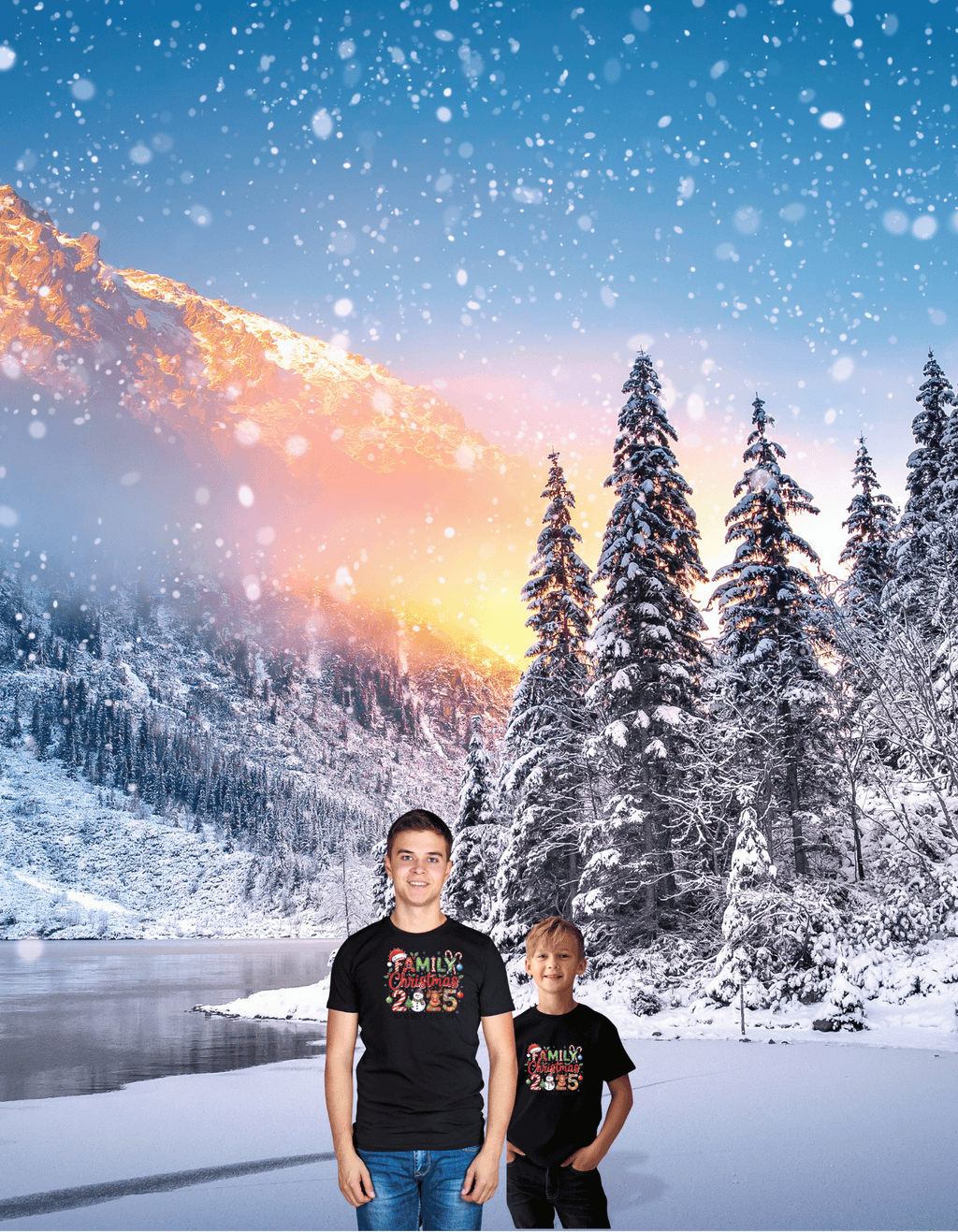 Family Christmas 2025 Pictures T Shirt For Families