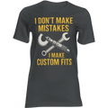 Black t-shirt with yellow and white text and graphics on a green background