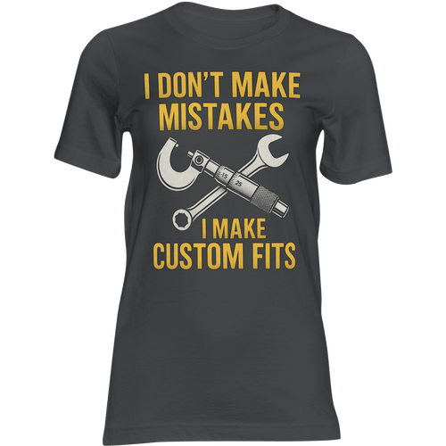 Black t-shirt with yellow and white text and graphics on a green background