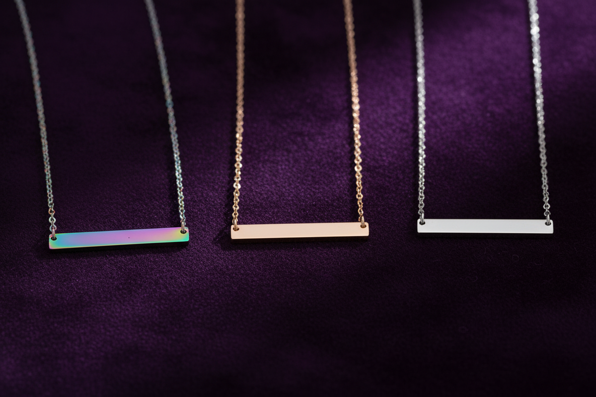 All Three Bar Necklaces Combined