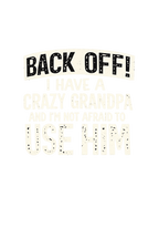 Text sign on a white background with black and yellow text.